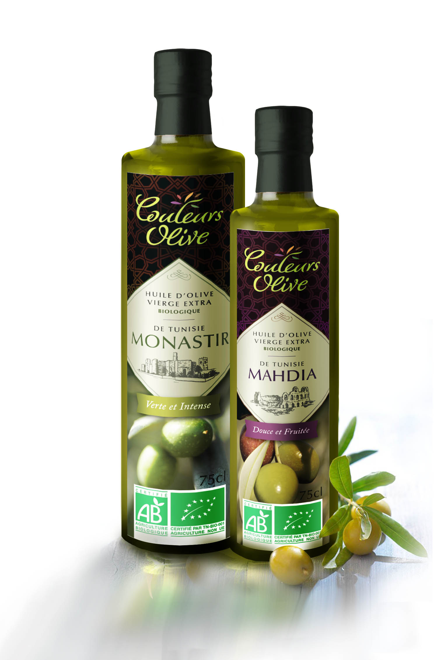 Packaging – gamme d’huiles d’olives